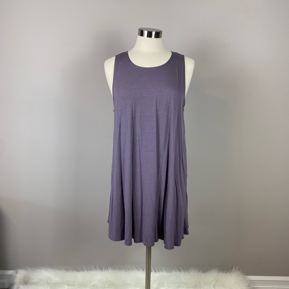 Boutique x Royal & Reese Tank Top Midi-Dress Coverup Jersey Knit Sleeveless LG